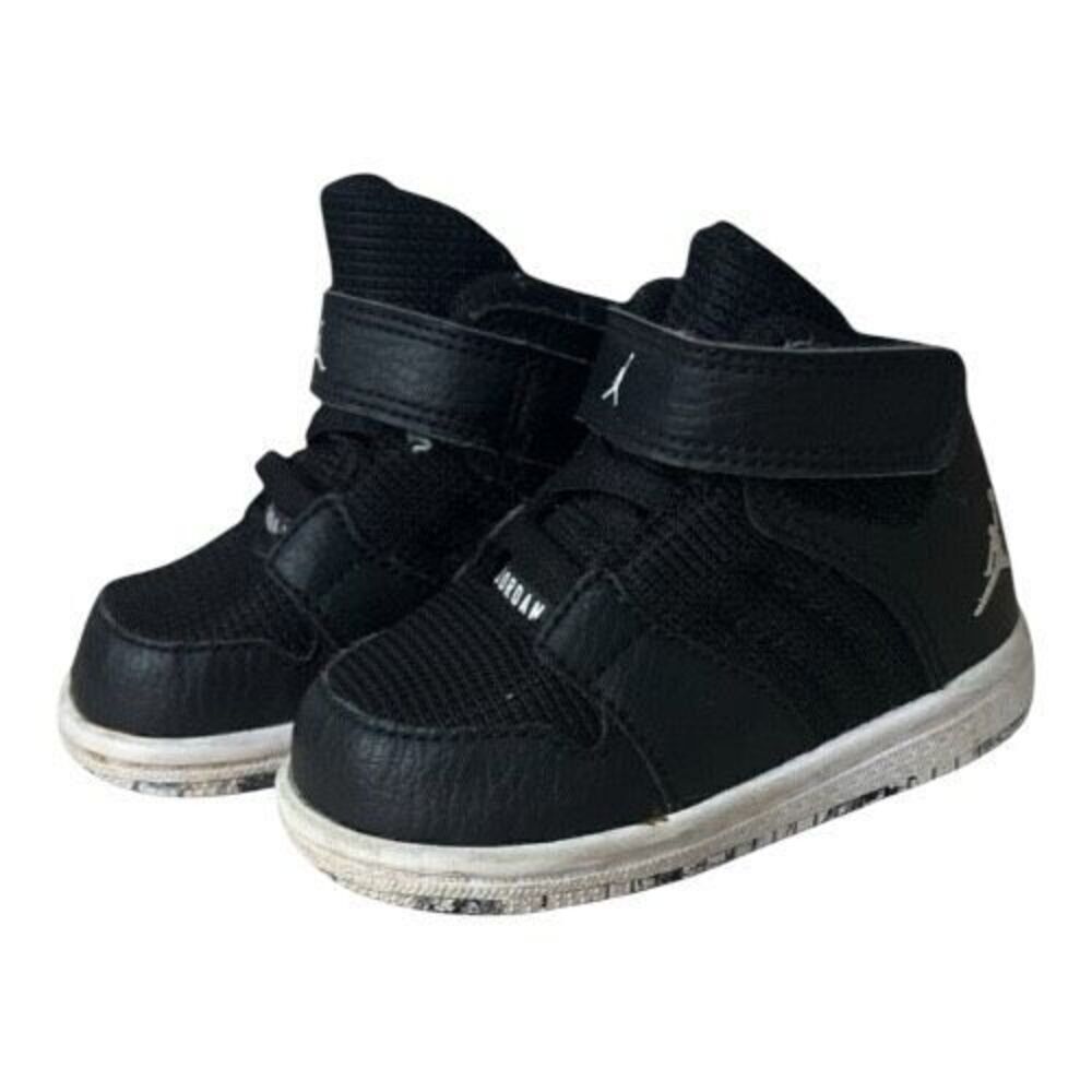 Nike Air Jordan Flight Toddlers Basketball Athletic Shoes 4C Black 828244-010